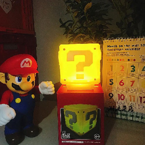Mario Mini Question Block Lightwith Sound