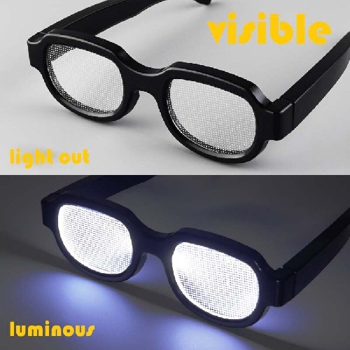 LED Luminous Glasses（Transparent Visible）
