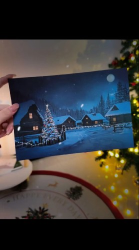 Temperature change Christmas card